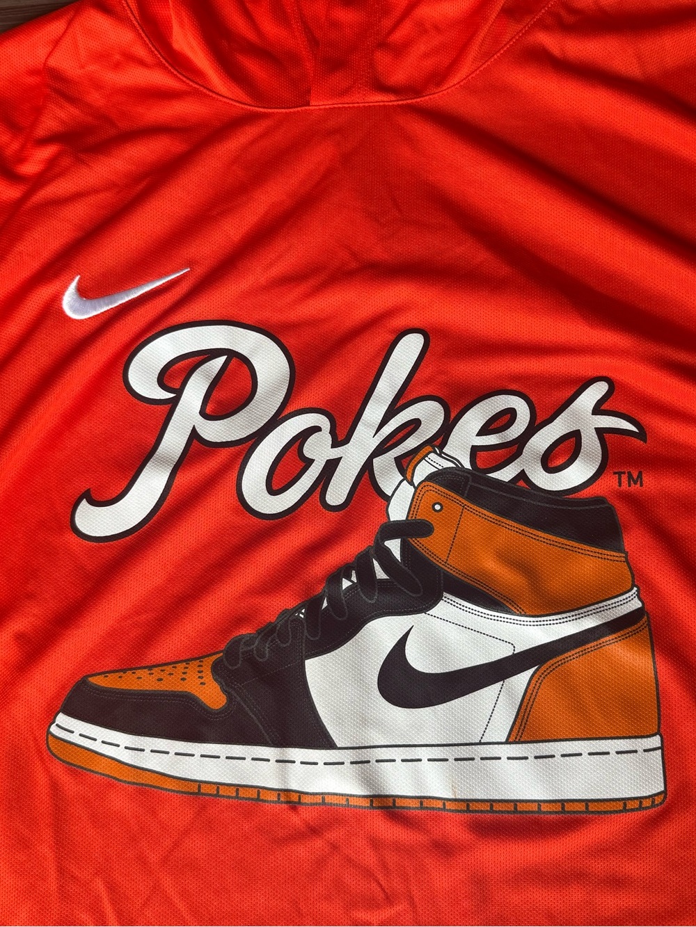 Nike Men’s Oklahoma State Cowboys 2026 Pokes Lightweight Hooded Top Orange